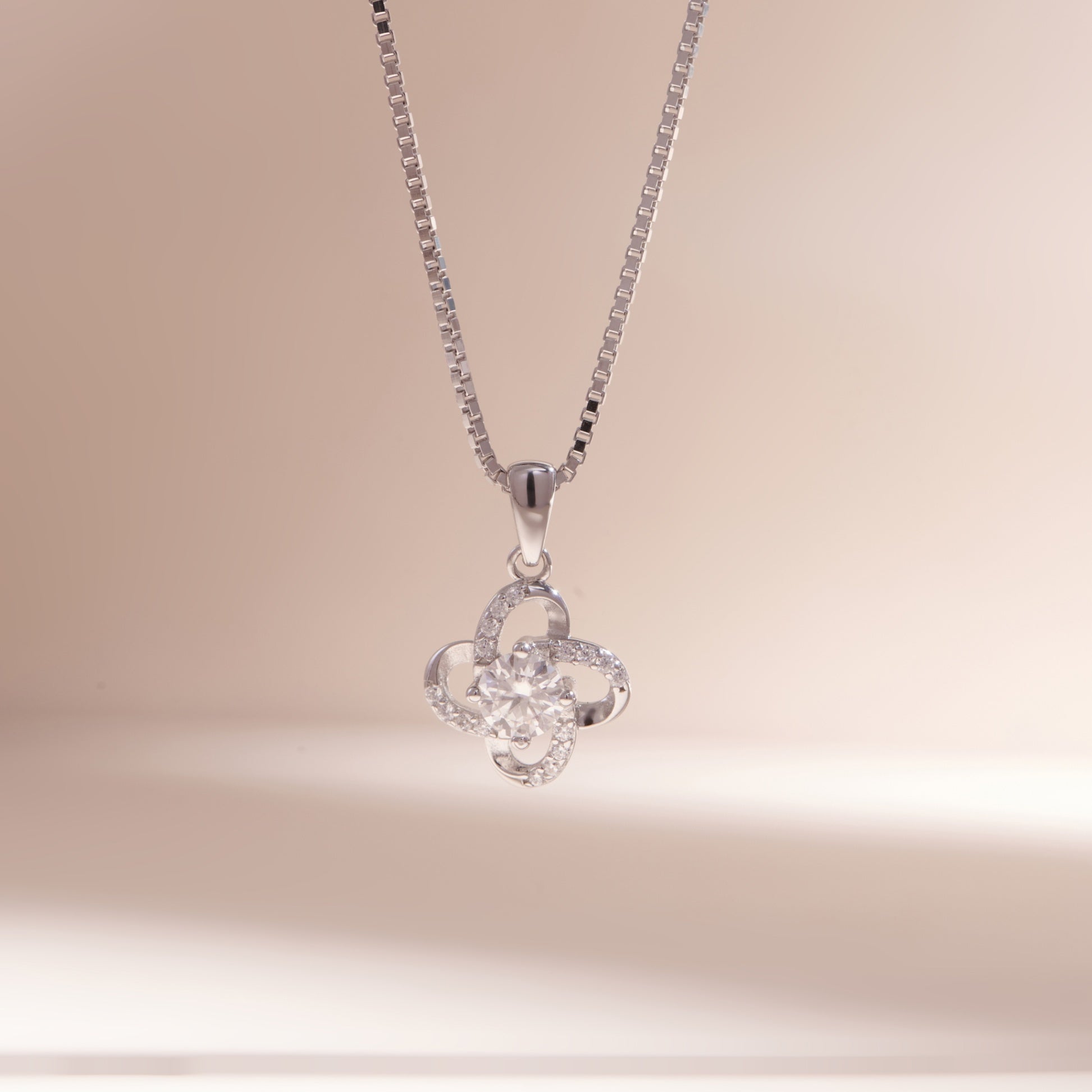Gemor 18K Donatella 4-Leaf Clover Necklace