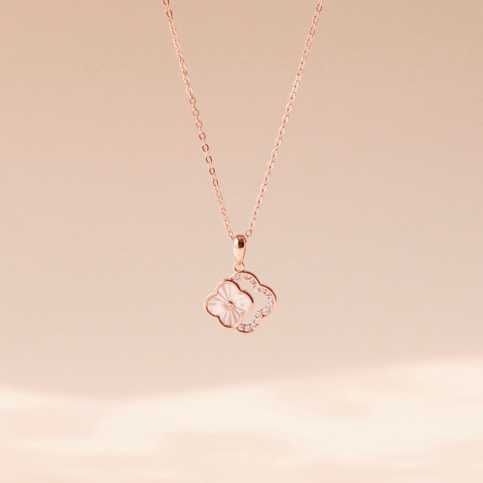 Gemor 18K Dorothy 4-Leaf Necklace