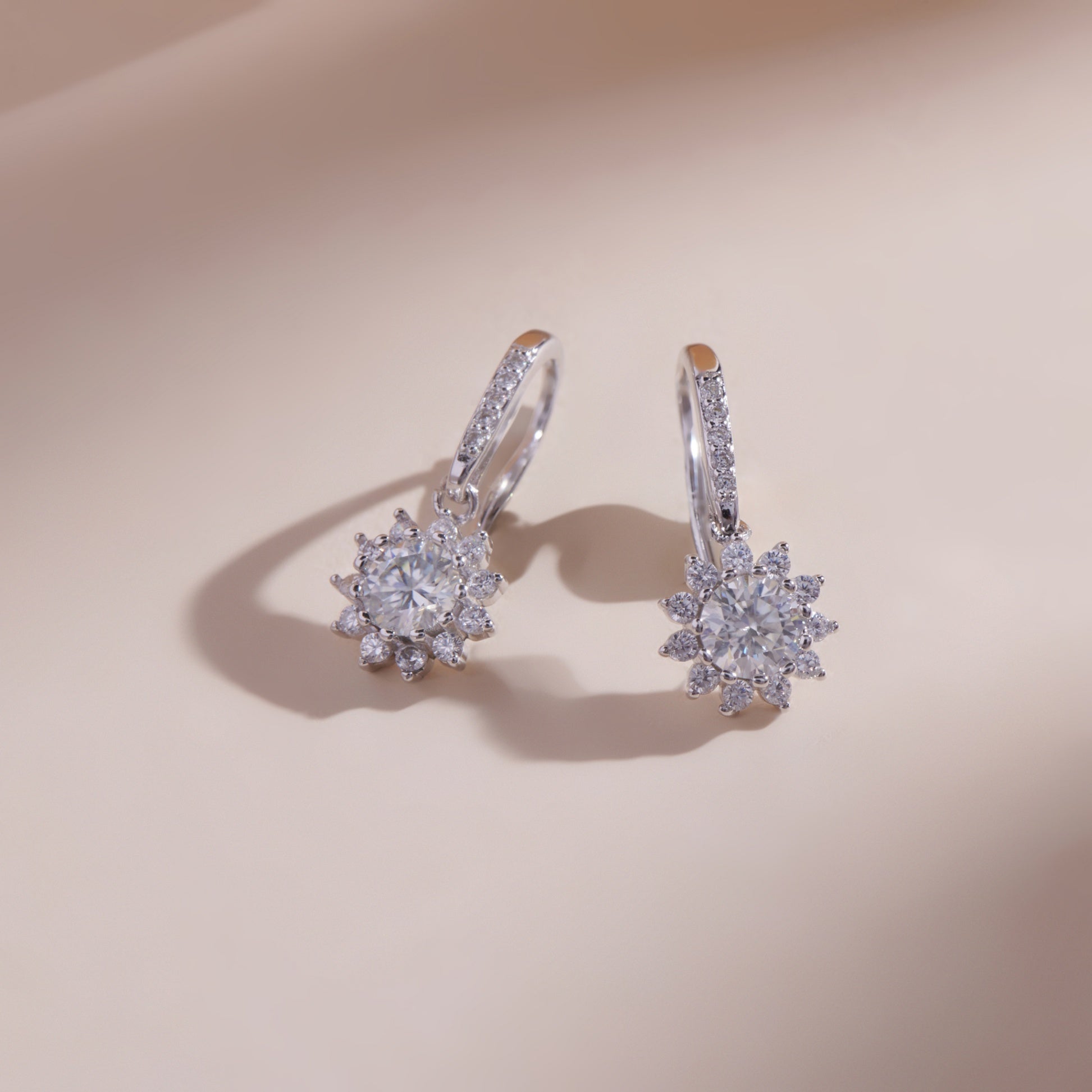 Gemor 18K Sunflower Earrings