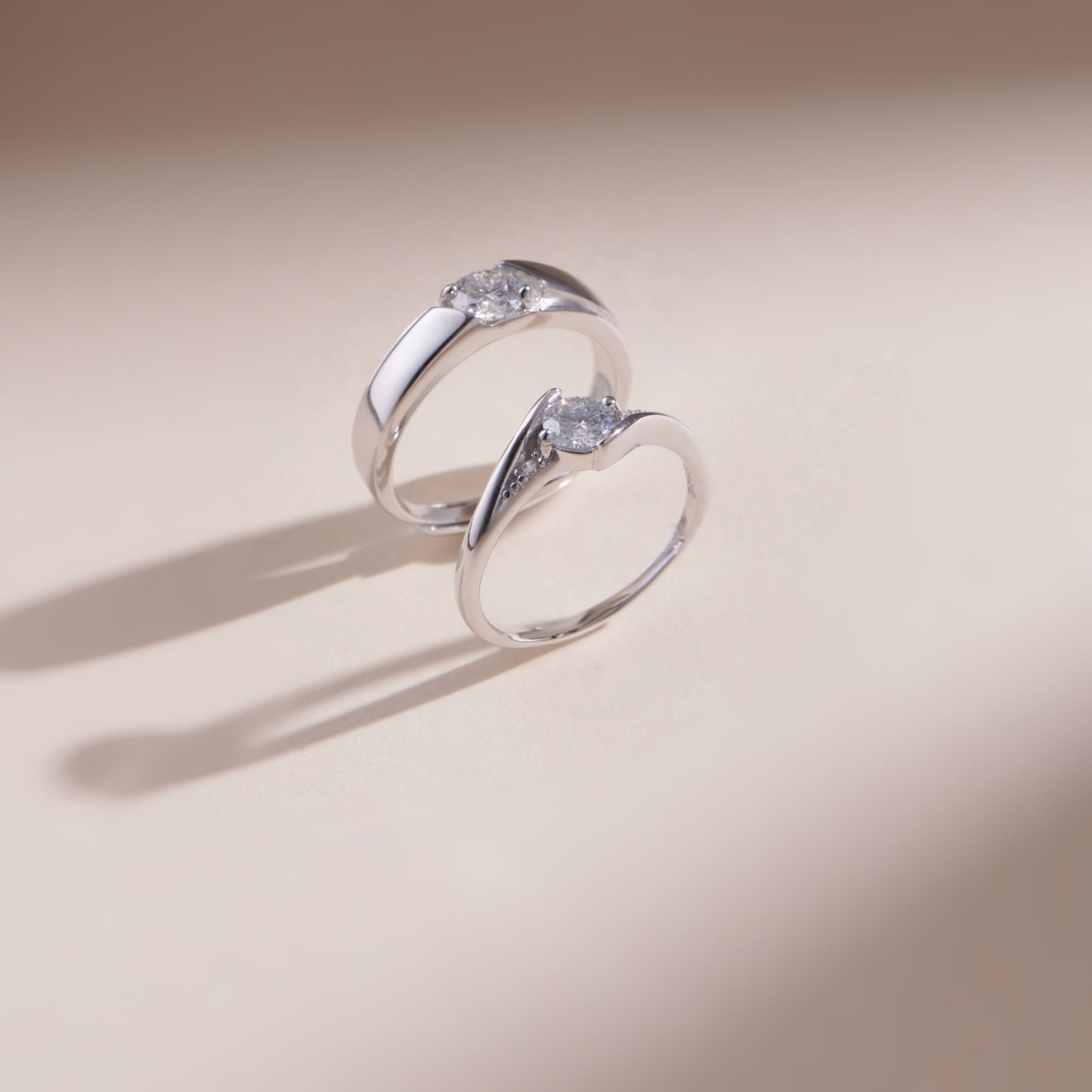 Gemor 18K Marry Me Couple Ring