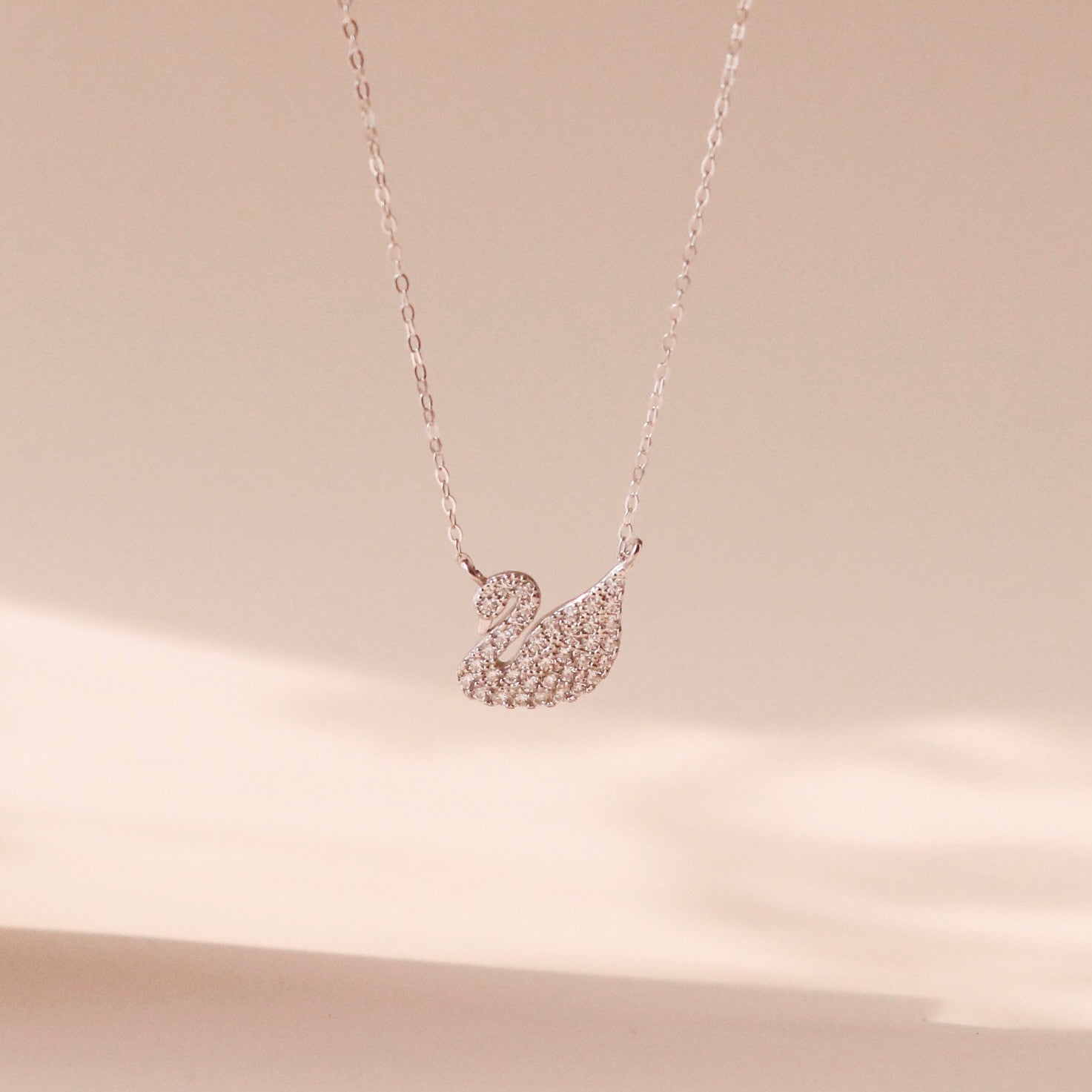 Gemor 18K Swan Necklace