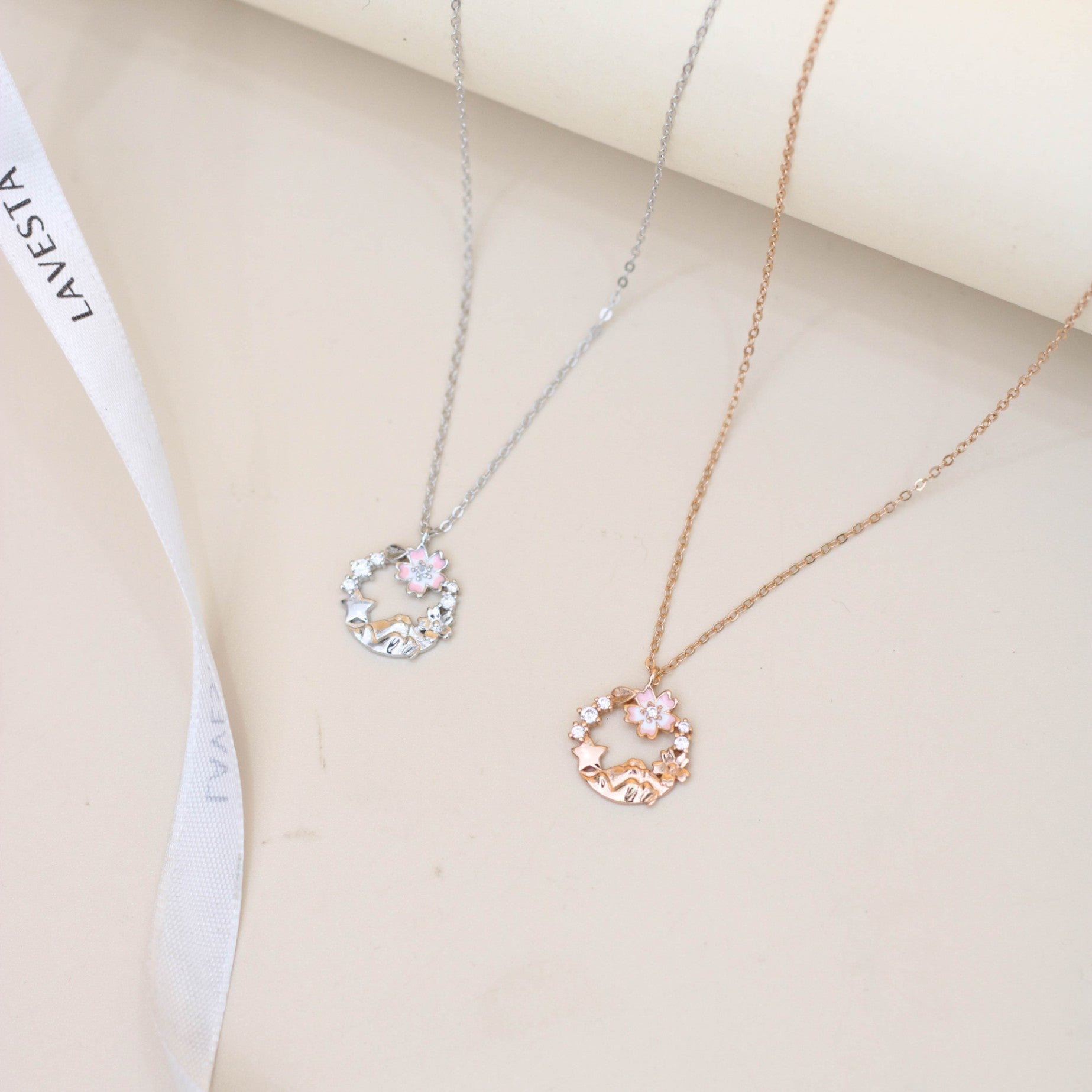Gemor 18K Cherry Bloom Necklace